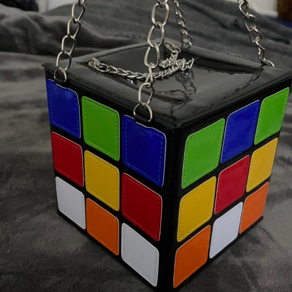 Rubik cube purse
